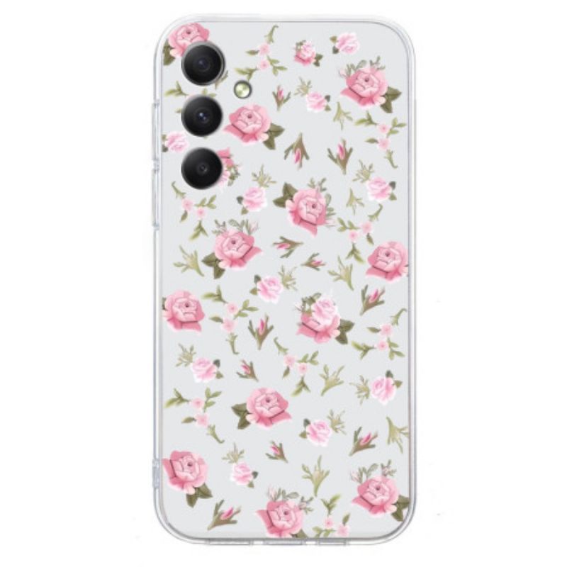 Cover Til Samsung Galaxy S26 Lyserødt Blomstermønster