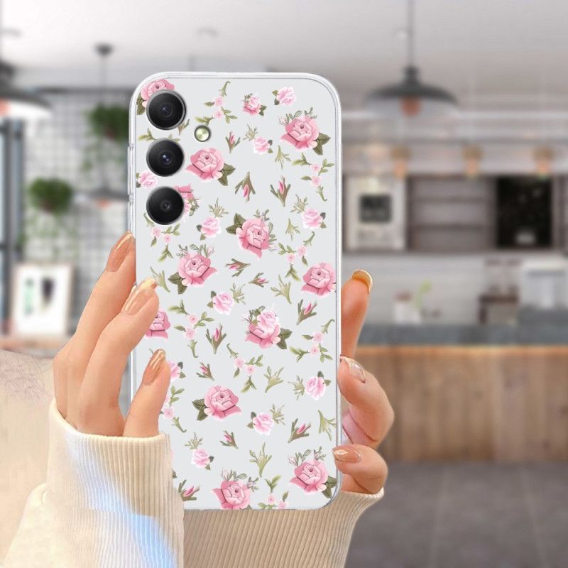 Cover Til Samsung Galaxy S26 Lyserødt Blomstermønster