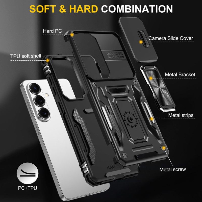 Cover Til Samsung Galaxy S26 Støtteben Og Glidende Kameracover