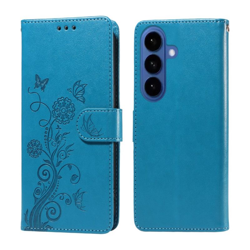 Flip Cover Samsung Galaxy S26 Blomstersommerfugle