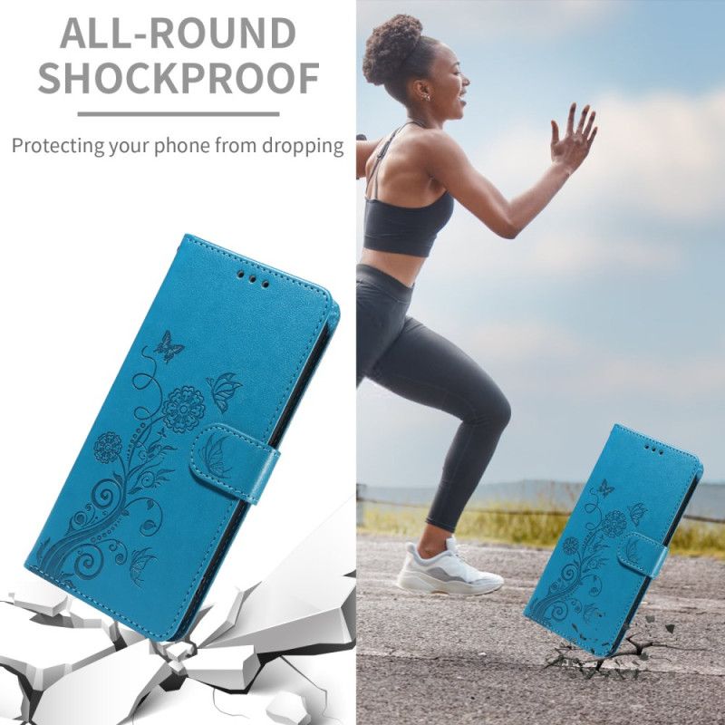 Flip Cover Samsung Galaxy S26 Blomstersommerfugle