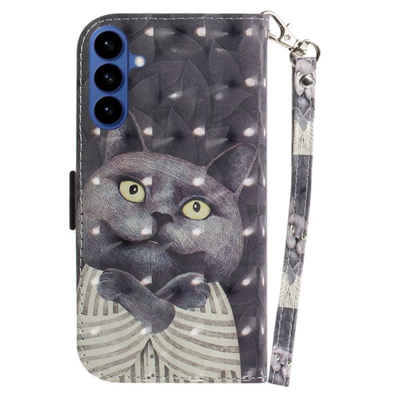 Flip Cover Samsung Galaxy S26 Grå Kat-snor