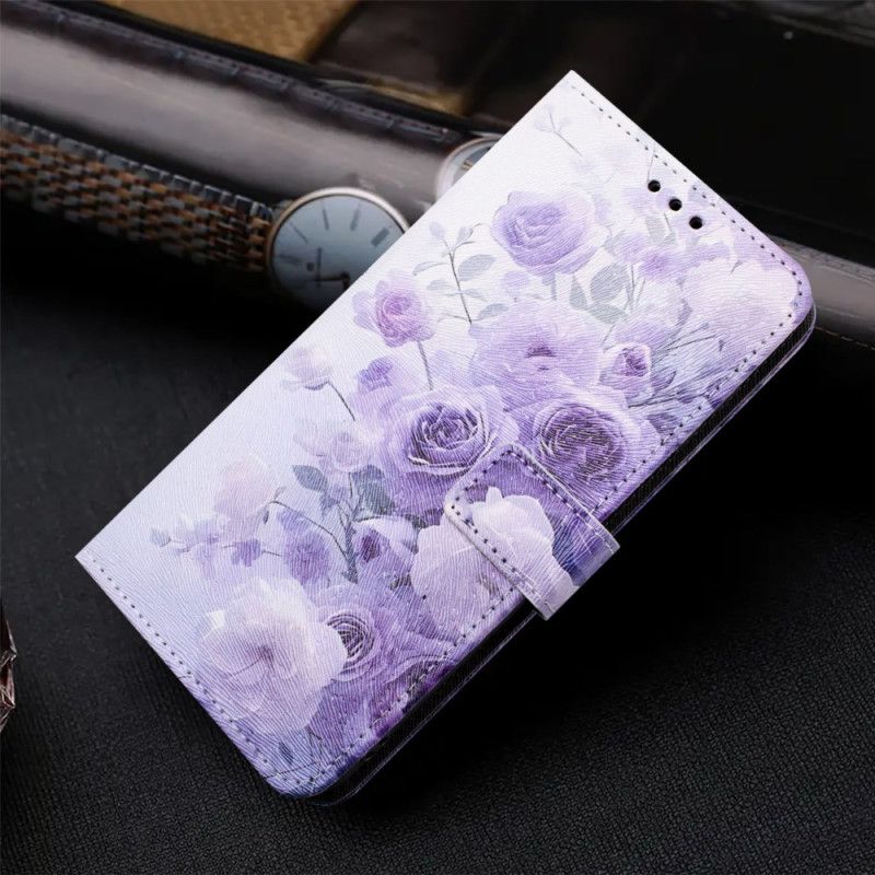 Flip Cover Samsung Galaxy S26 Lilla Roser