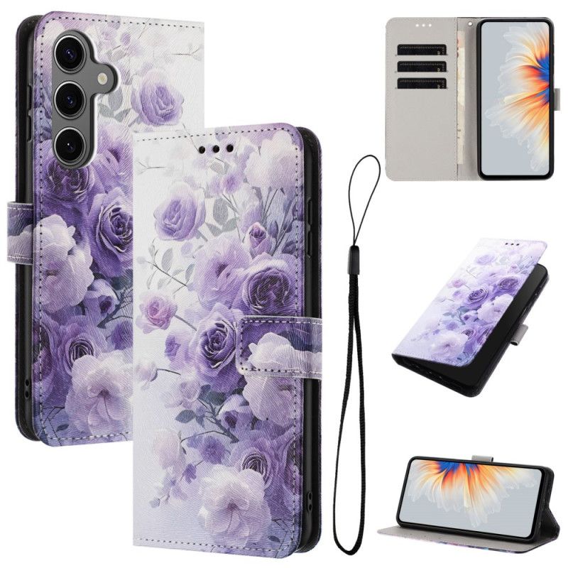 Flip Cover Samsung Galaxy S26 Lilla Roser
