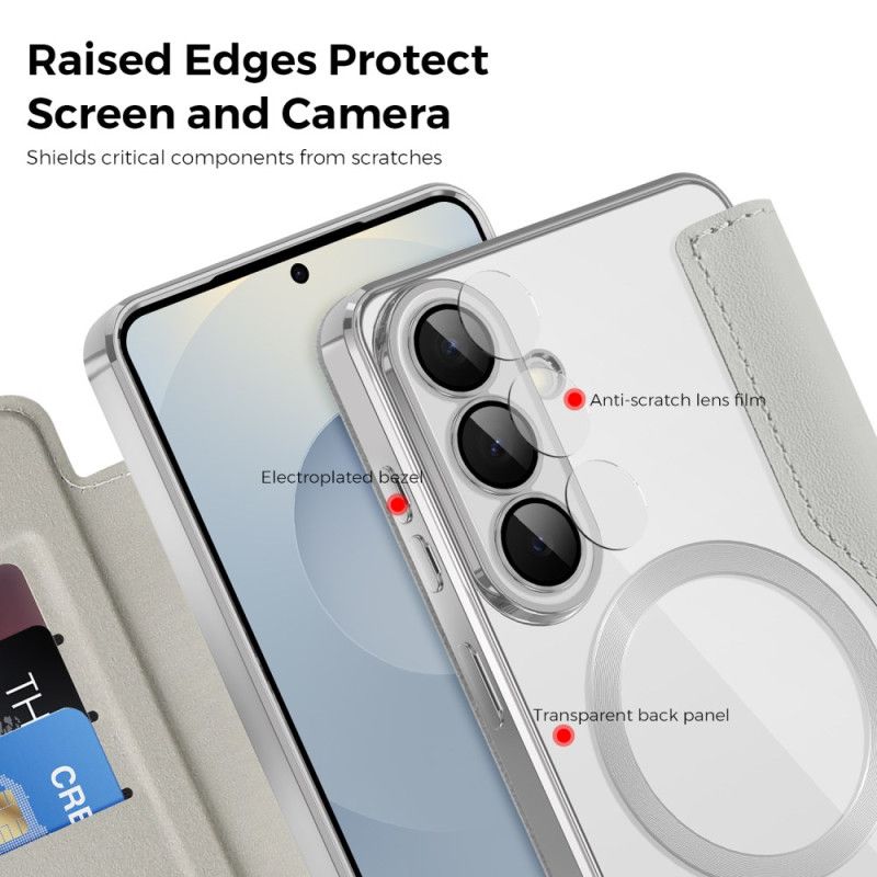 Flip Cover Samsung Galaxy S26 Magnetisk Med Kortholder Og Rfid-beskyttelse