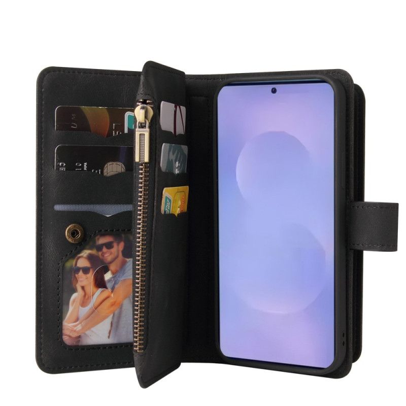 Flip Cover Samsung Galaxy S26 Pung Med 15 Kortlommer Og Rem