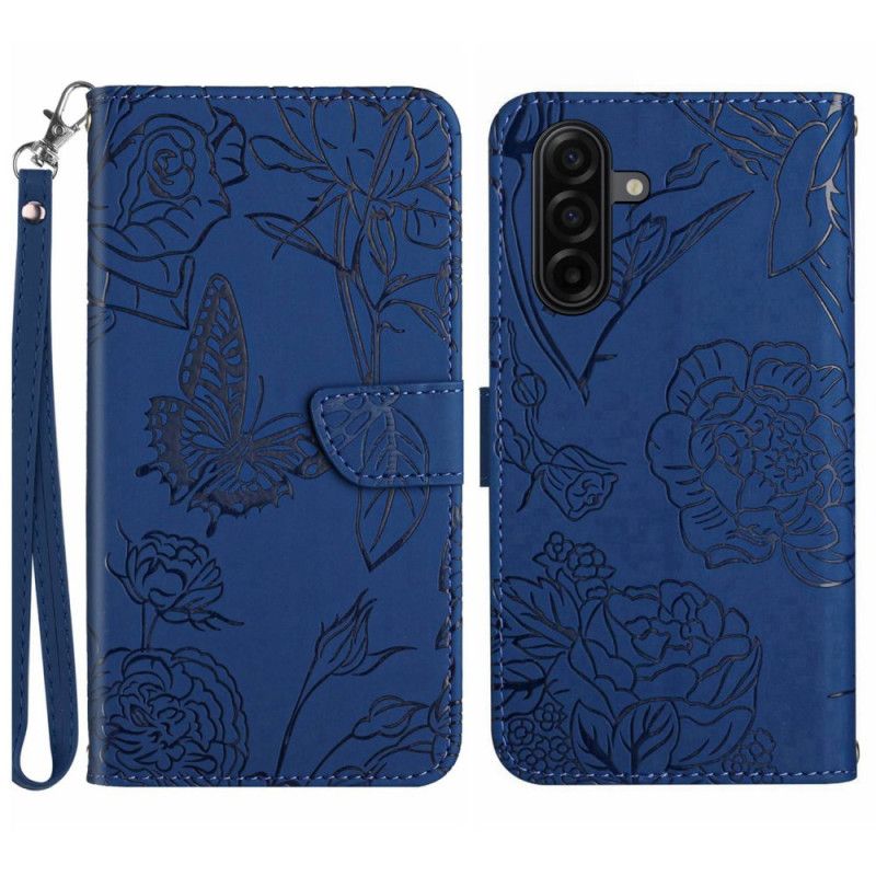 Flip Cover Samsung Galaxy S26 Sommerfugleprint Med Rem