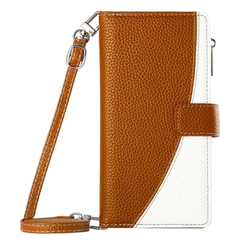 Flip Cover Samsung Galaxy S26 Tofarvet Pung Med Stropper