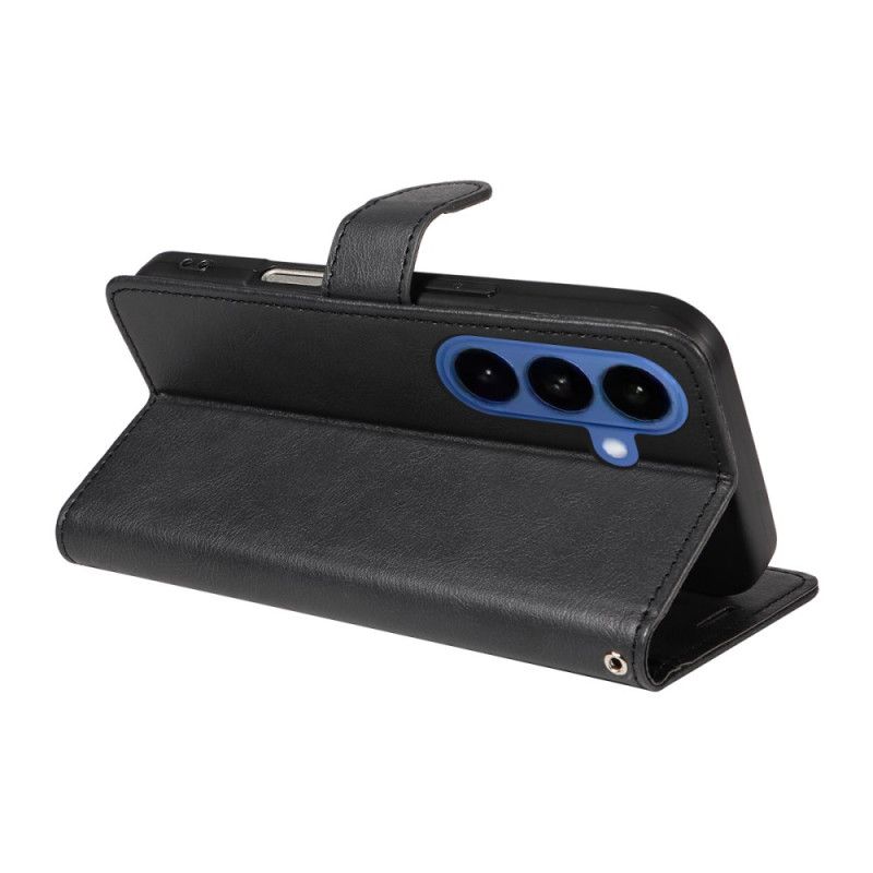 Flip Cover Til Samsung Galaxy S26 Ensfarvet Kunstlæder