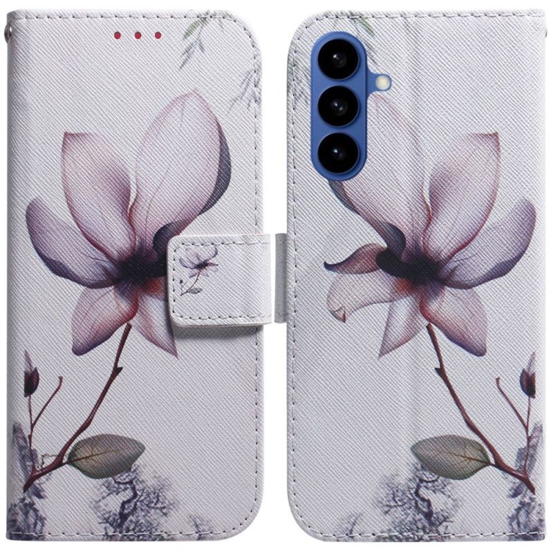 Flip Cover Til Samsung Galaxy S26 Lyserød Blomst
