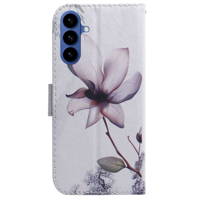Flip Cover Til Samsung Galaxy S26 Lyserød Blomst