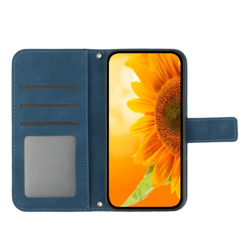 Flip Cover Til Samsung Galaxy S26 Rem Med Solsikkeprint
