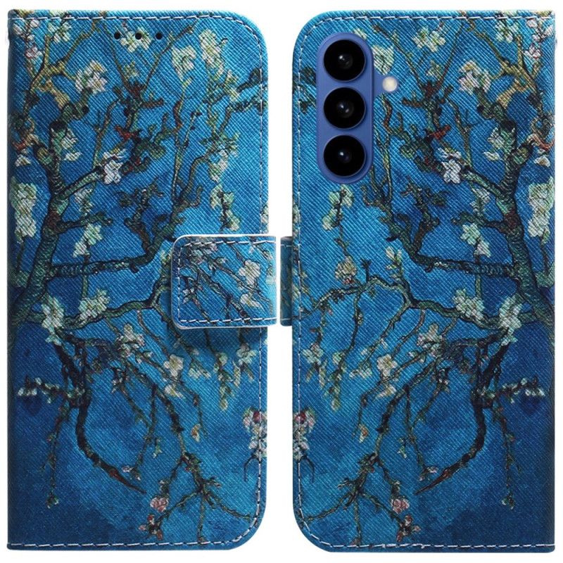 Læder Cover Samsung Galaxy S26 Blomstrende Grene
