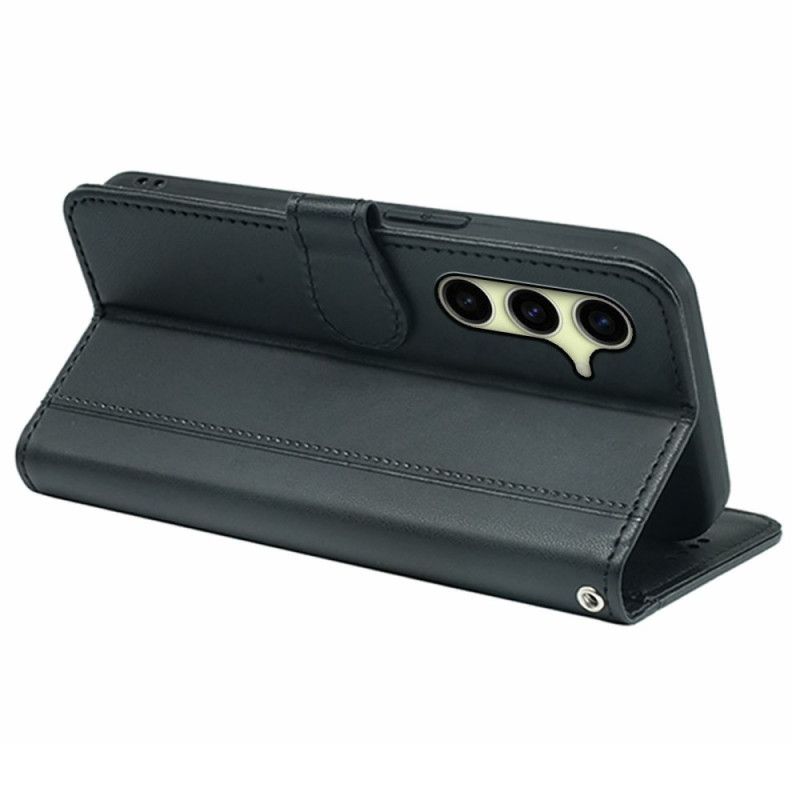 Læder Cover Samsung Galaxy S26 Magnetisk Lukning Og Håndledsrem