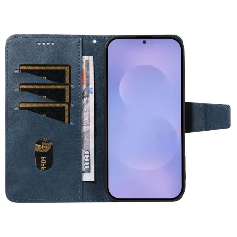 Læder Cover Samsung Galaxy S26 Telefon Etui Diamantmønster