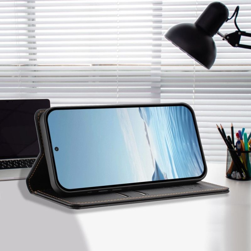 Læder Cover Samsung Galaxy S26 Telefon Etui Magnetisk Lukning Og Rfid-beskyttelse