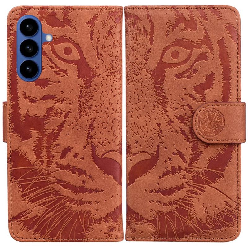 Læder Cover Samsung Galaxy S26 Telefon Etui Tigerprint