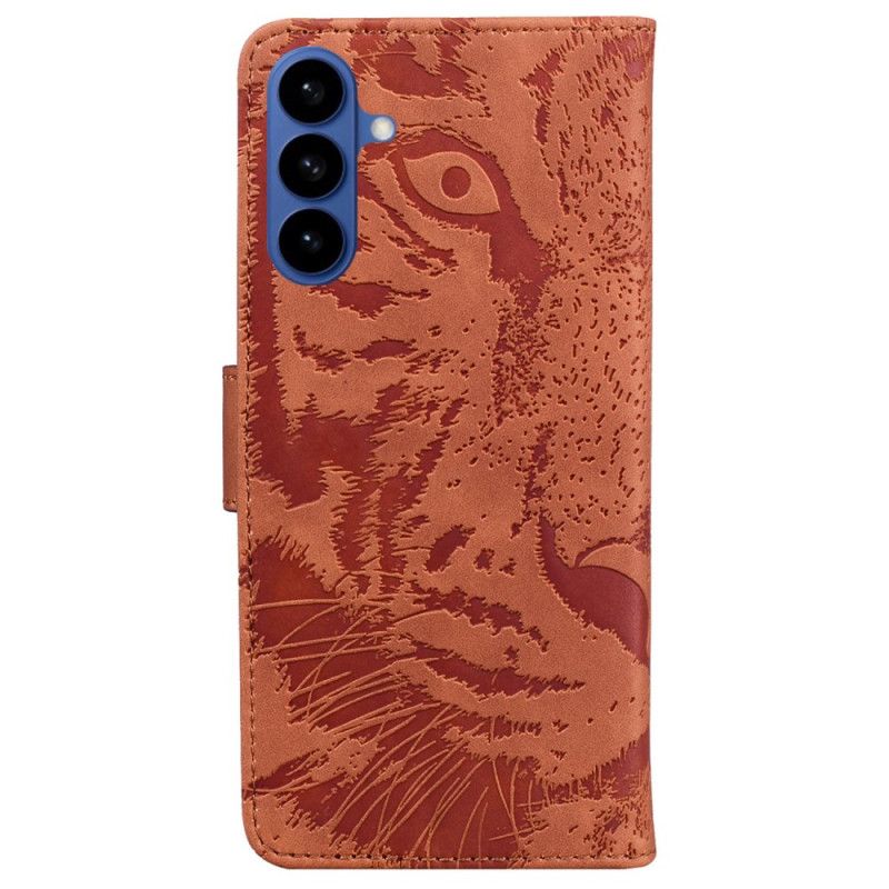 Læder Cover Samsung Galaxy S26 Telefon Etui Tigerprint