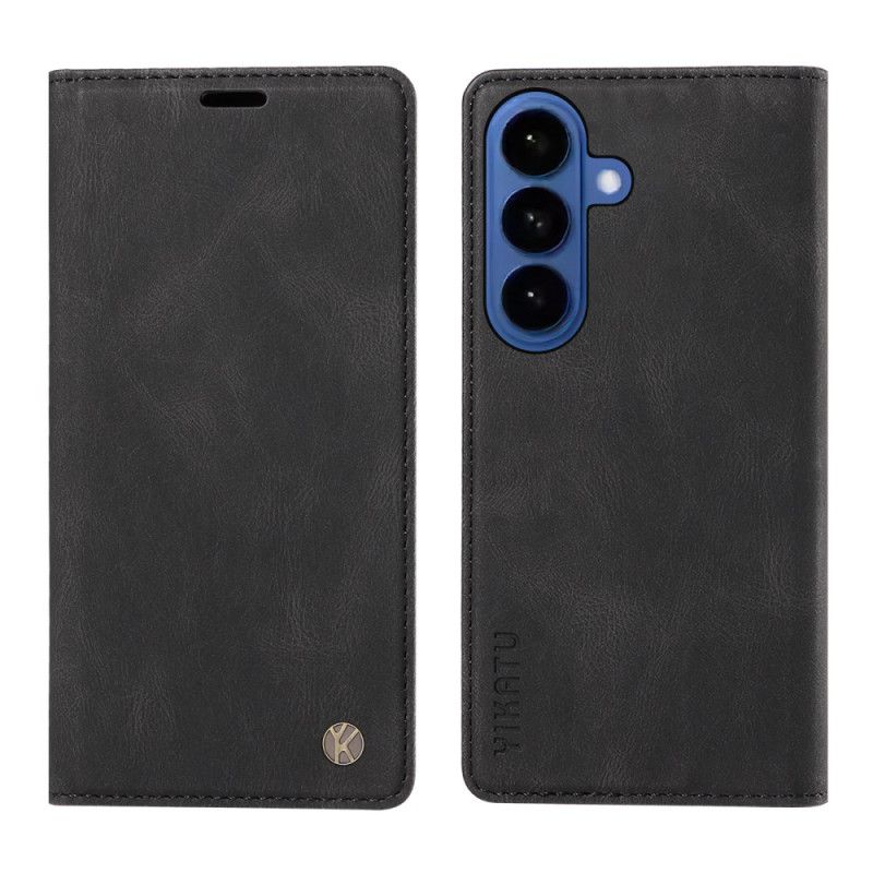 Læder Cover Samsung Galaxy S26 Telefon Etui Yikatu Ruskindseffekt