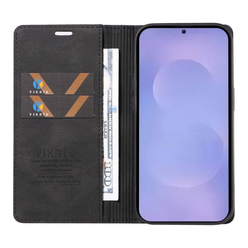 Læder Cover Samsung Galaxy S26 Telefon Etui Yikatu Ruskindseffekt