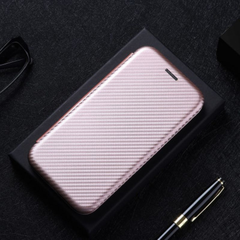 Flip Cover Moto G 5g Plus Silikone Carbon