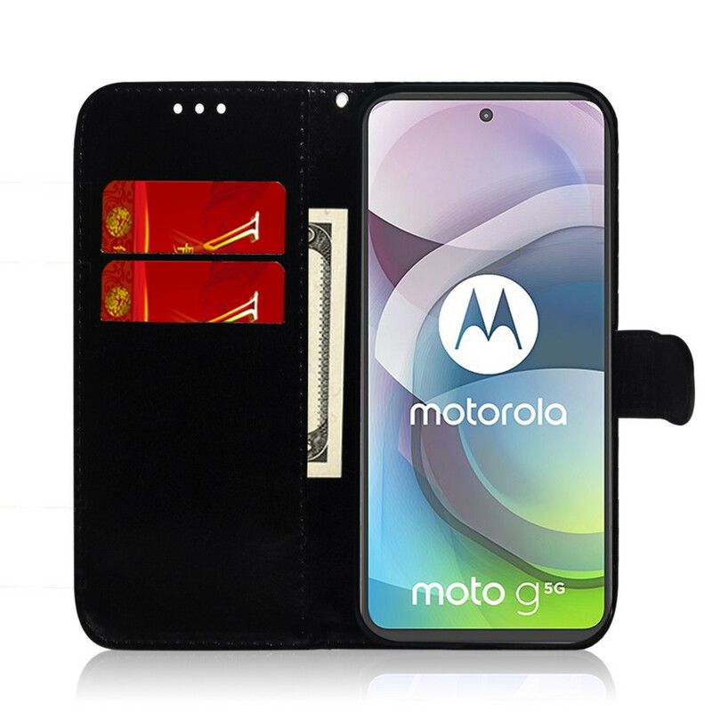 Flip Cover Moto G 5g Plus Spejlcover I Imiteret Læder
