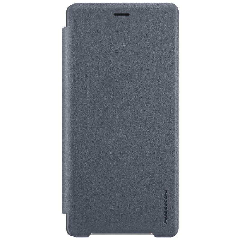 Læder Cover Sony Xperia XZ2 Golden Mobilcover Nillkin