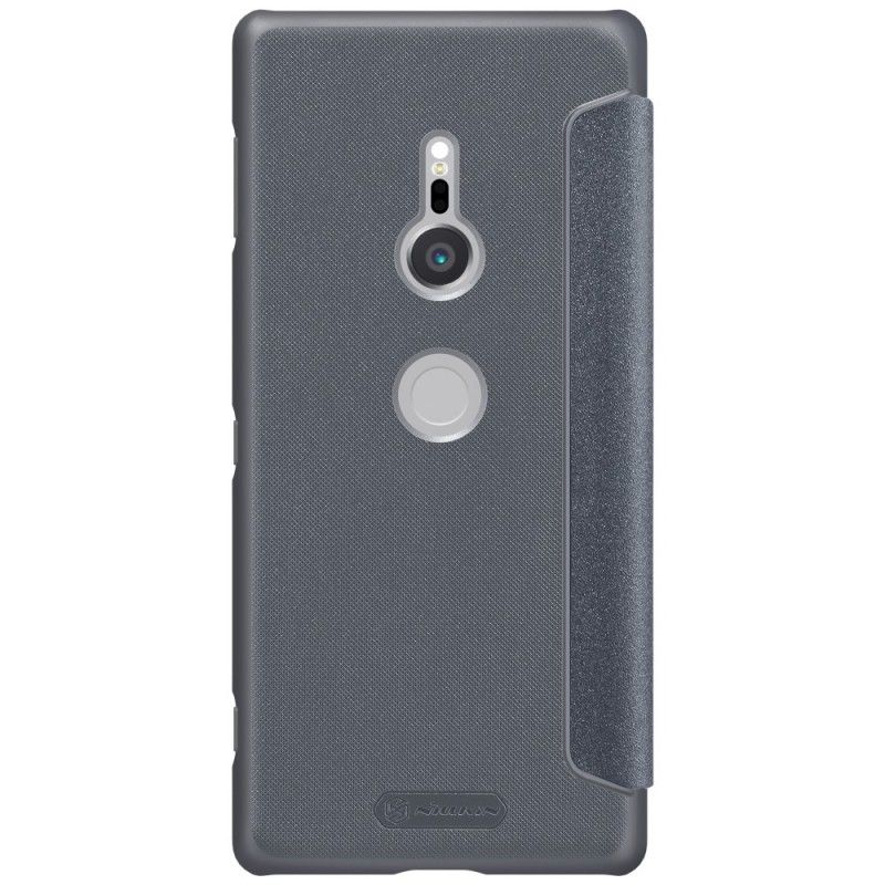 Læder Cover Sony Xperia XZ2 Golden Mobilcover Nillkin