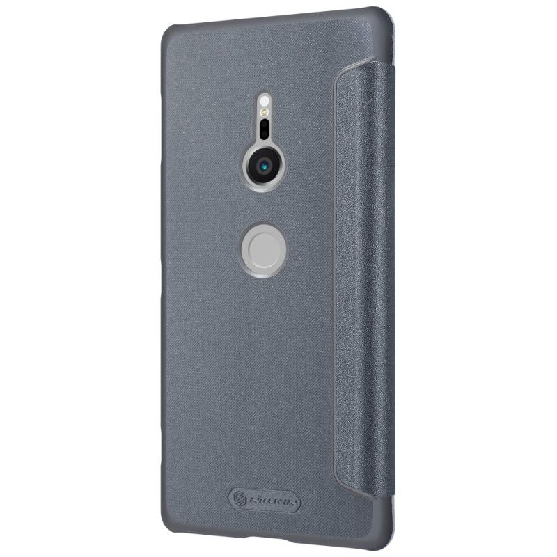 Læder Cover Sony Xperia XZ2 Golden Mobilcover Nillkin