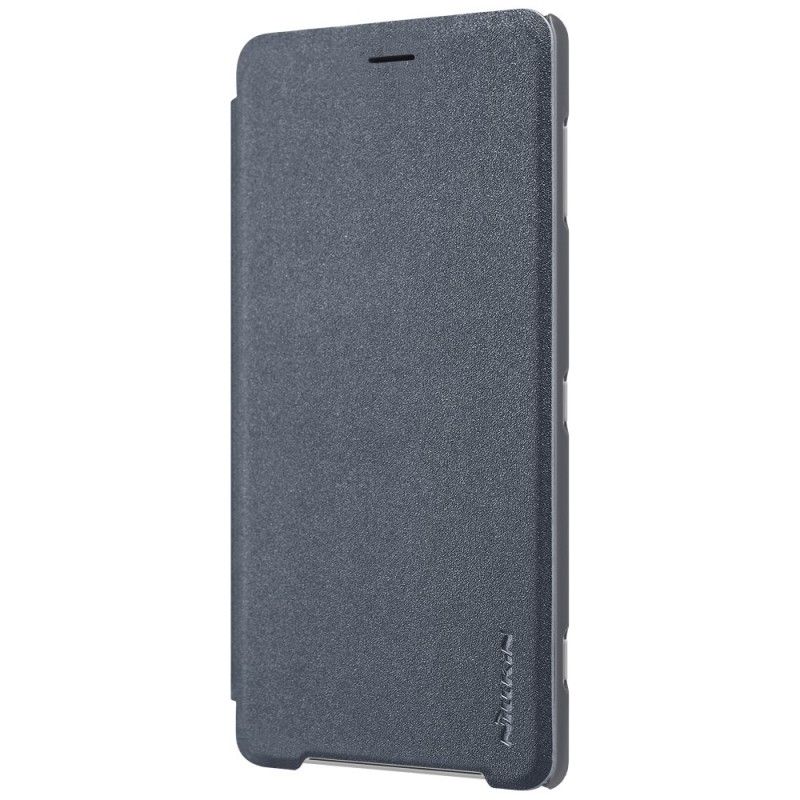 Læder Cover Sony Xperia XZ2 Golden Mobilcover Nillkin