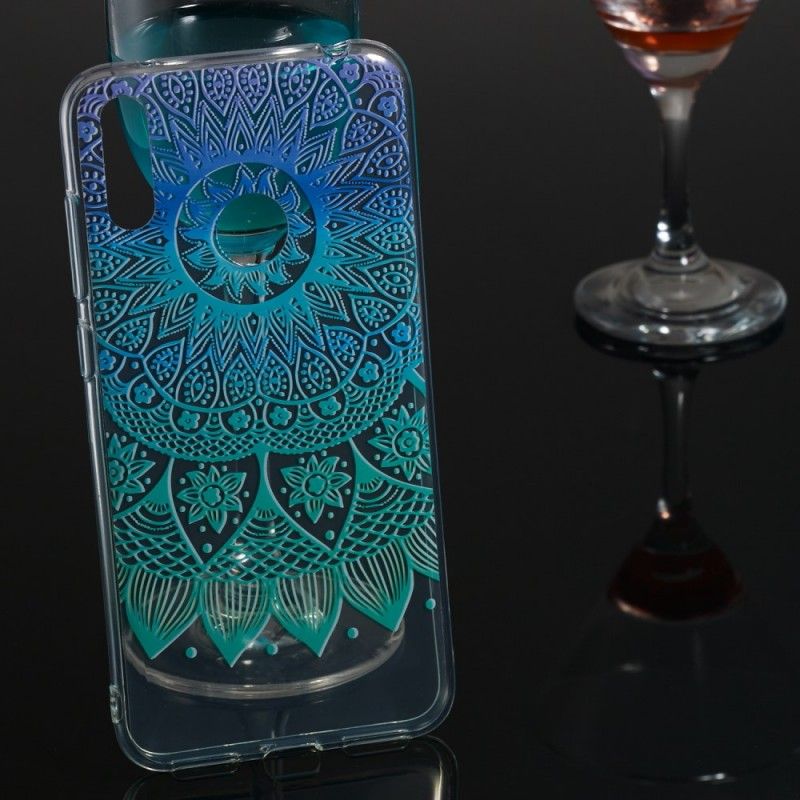 Cover Huawei Y7 2019 Gennemsigtig Farvet Mandala