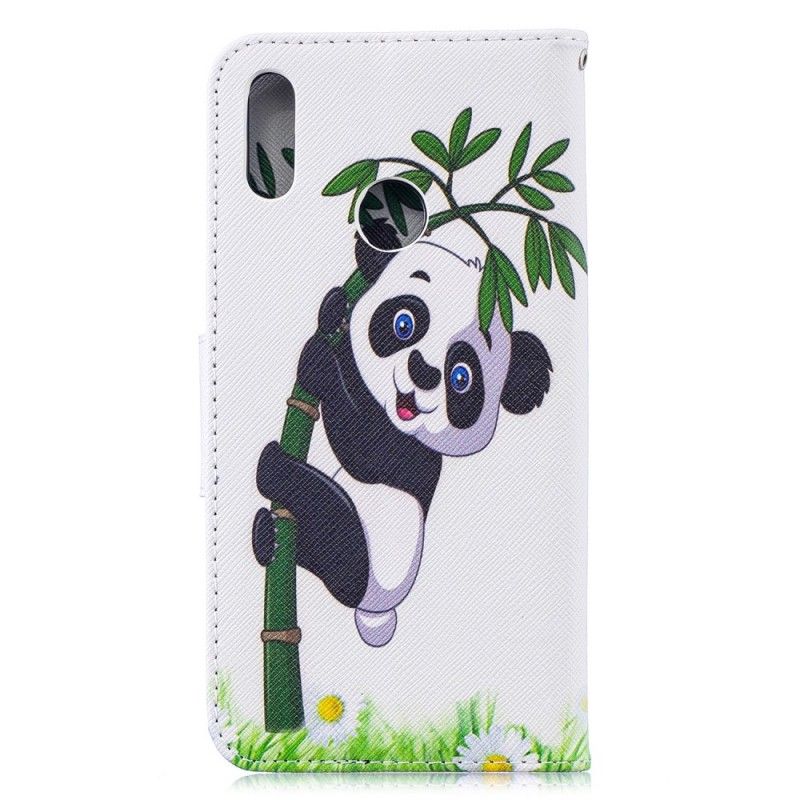 Flip Cover Huawei Y7 2019 Mobilcover Panda På Bambus