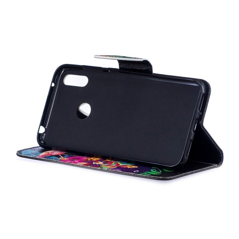 Flip Cover Læder Huawei Y7 2019 Hej Sommer