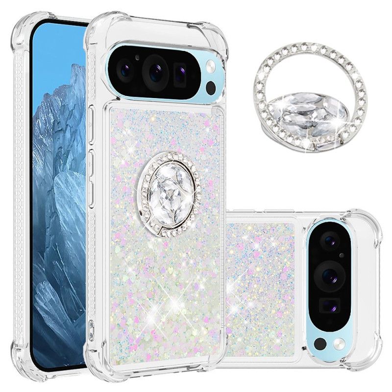 Cover Google Pixel 10 / 10 Pro Telefon Etui Glitter Med Ringholder