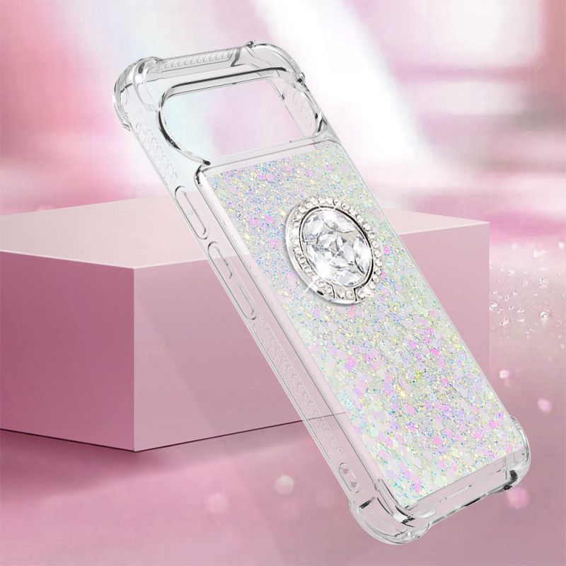 Cover Google Pixel 10 / 10 Pro Telefon Etui Glitter Med Ringholder