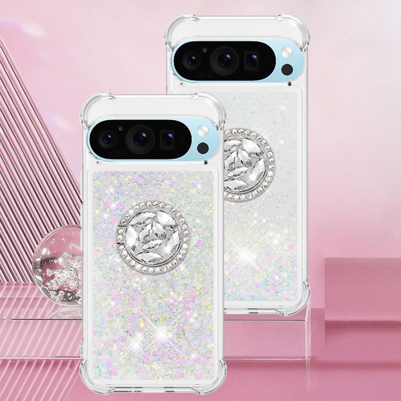 Cover Google Pixel 10 / 10 Pro Telefon Etui Glitter Med Ringholder