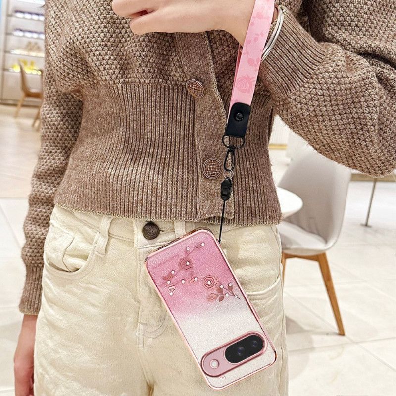 Cover Google Pixel 10 / 10 Pro Telefon Etui Kadem Rhinsten Og Rem