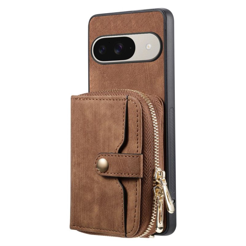 Cover Google Pixel 10 / 10 Pro Telefon Etui Kortholder Med Lynlås Og Skulderrem