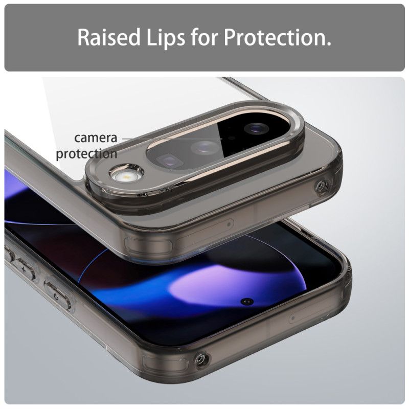 Cover Google Pixel 10 / 10 Pro Telefon Etui Transparent Med Metalkant