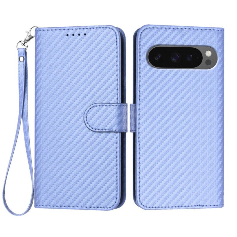Flip Cover Google Pixel 10 / 10 Pro Kulfiber Med Rem