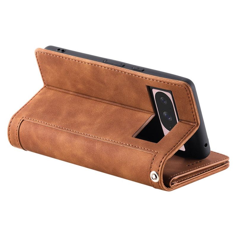 Flip Cover Google Pixel 10 / 10 Pro Pung Med 9 Kortholdere Og Rem