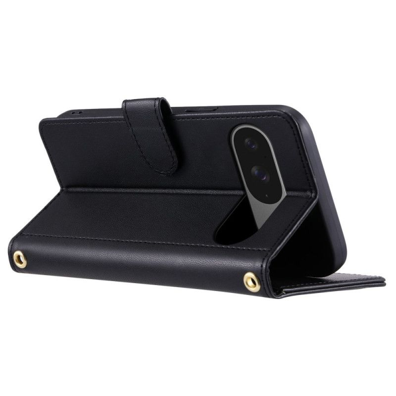 Læder Cover Google Pixel 10 / 10 Pro Telefon Etui Quiltet Med Stropper