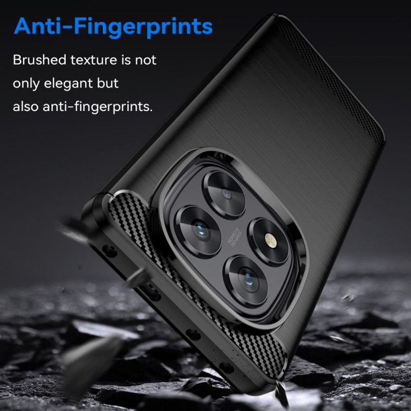 Cover Til Xiaomi Redmi Note 14 Pro 5g Børstet Kulfiber