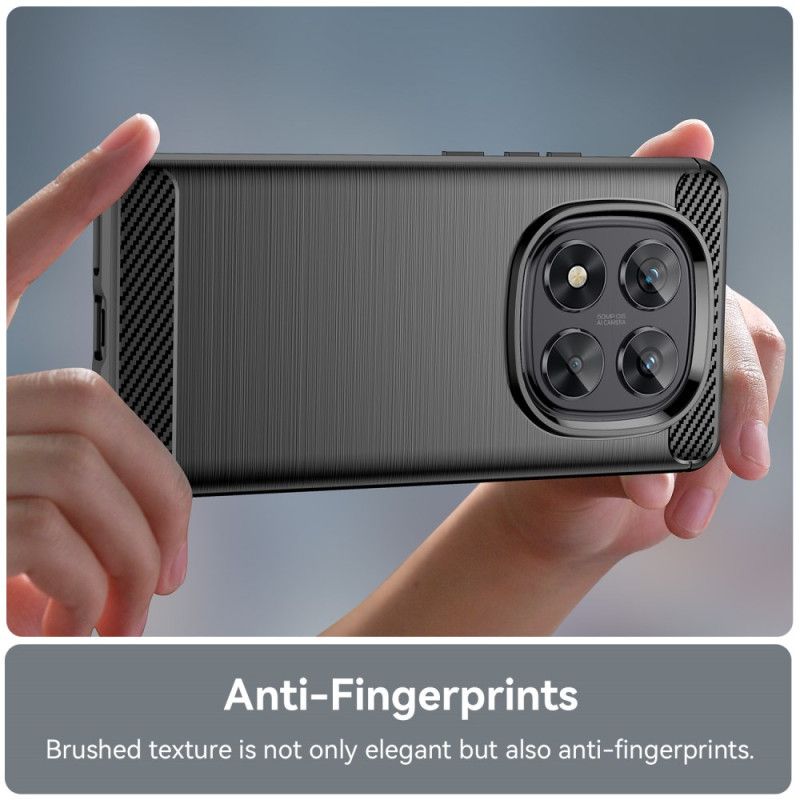 Cover Til Xiaomi Redmi Note 14 Pro 5g Børstet Kulfiber