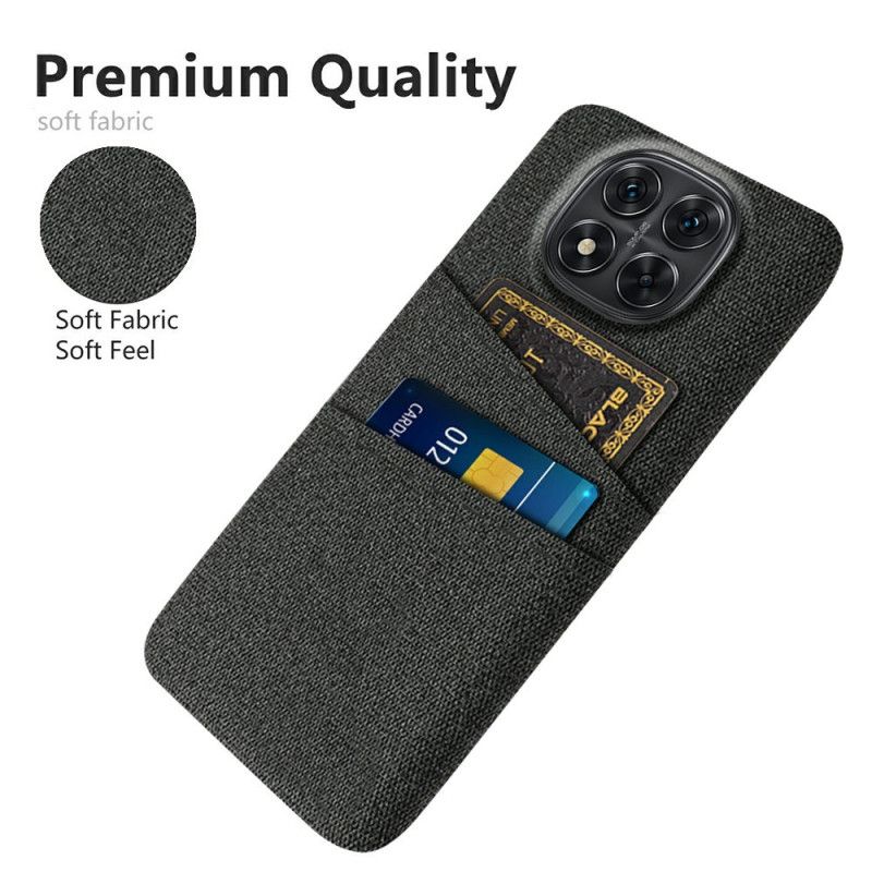 Cover Til Xiaomi Redmi Note 14 Pro 5g Kortholder I Stof