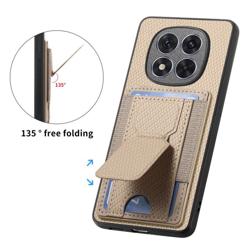 Cover Xiaomi Redmi Note 14 Pro 5g Stativ Og Kortholder I Kulfiber