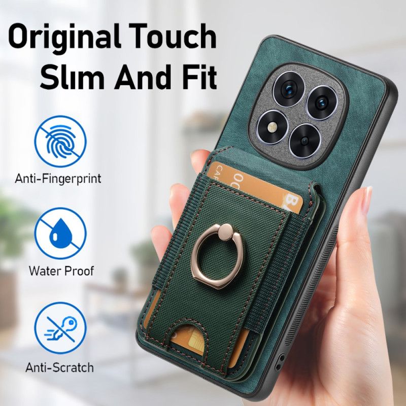 Cover Xiaomi Redmi Note 14 Pro 5g Telefon Etui Magnetisk Kortholder Med Lodret Klap