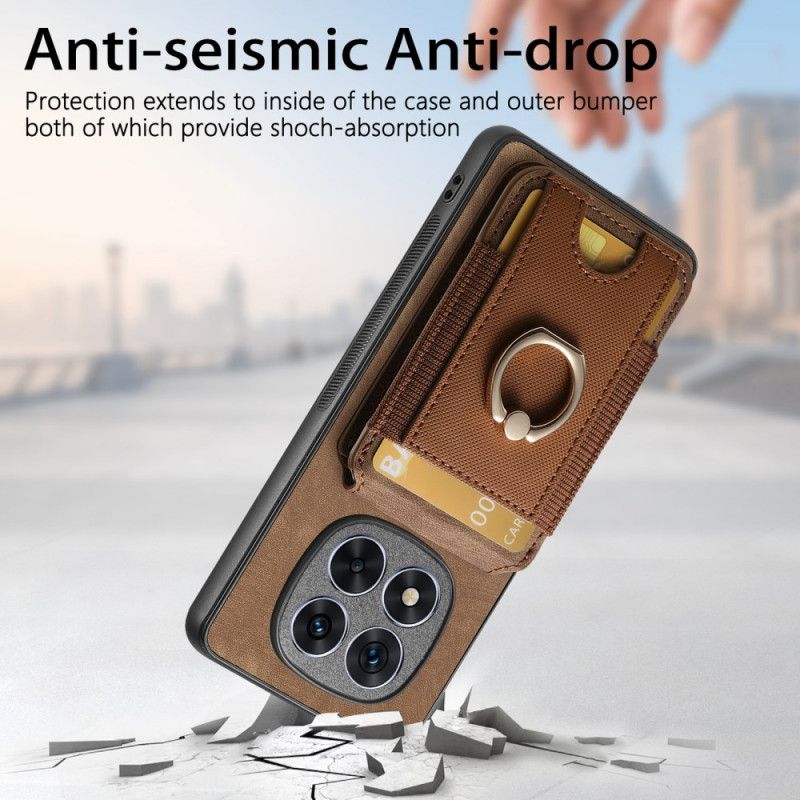 Cover Xiaomi Redmi Note 14 Pro 5g Telefon Etui Magnetisk Kortholder Med Lodret Klap