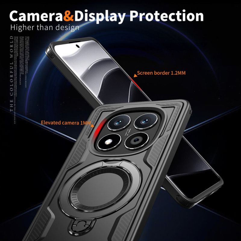 Cover Xiaomi Redmi Note 14 Pro 5g Telefon Etui Roterende Stativ Og Magsafe-kompatibilitet