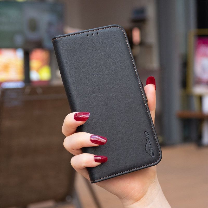 Flip Cover Til Xiaomi Redmi Note 14 Pro 5g Binfen Farve Lædereffekt